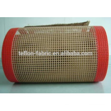 PTFE teflon coated fiberglass fabric mesh conveyor belt,border reinforced